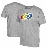 Men's Carolina Hurricanes Gray Reebok Rainbow Pride Short Sleeve T-Shirt FengYun,baseball caps,new era cap wholesale,wholesale hats